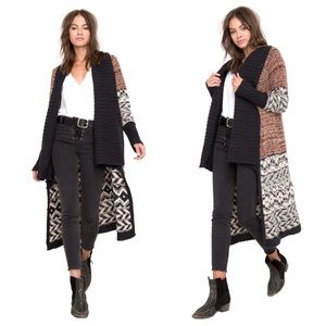 AMUSE SOCIETY DUSTER SWEATER FREE PEOPLE SURFER